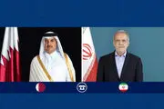 سخنان مهم پزشکیان در تماس با امیر قطر